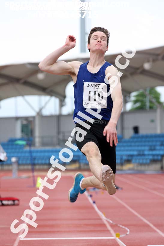 Mens under-20s long jump, Northern Senior and Under-20s Champs., SportsCity, Manchester. Photo: David T. Hewitson/Sports for All Pics